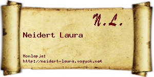 Neidert Laura névjegykártya
